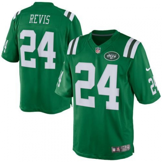 Nike Jets #24 Darrelle Revis Green Youth Stitched NFL Elite Rush Jersey Nike Jets #24 Darrelle Revis Green Youth Stitched NFL Elite Rush Jersey
