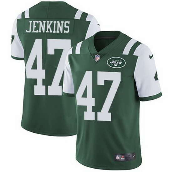 Nike Jets 47 Jordan Jenkins Green Youth Vapor Untouchable Limited Jersey Nike Jets 47 Jordan Jenkins Green Youth Vapor Untouchable Limited Jersey