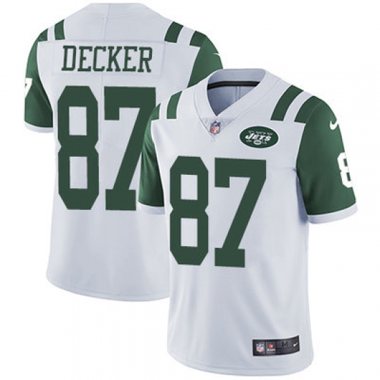 Nike Jets #87 Eric Decker White Youth Stitched NFL Vapor Untouchable Limited Jersey Nike Jets #87 Eric Decker White Youth Stitched NFL Vapor Untouchable Limited Jersey