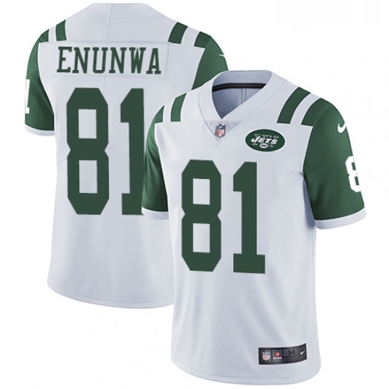 Youth Nike New York Jets 81 Quincy Enunwa White Vapor Untouchable Limited Player NFL Jersey Youth Nike New York Jets 81 Quincy Enunwa White Vapor Untouchable Limited Player NFL Jersey