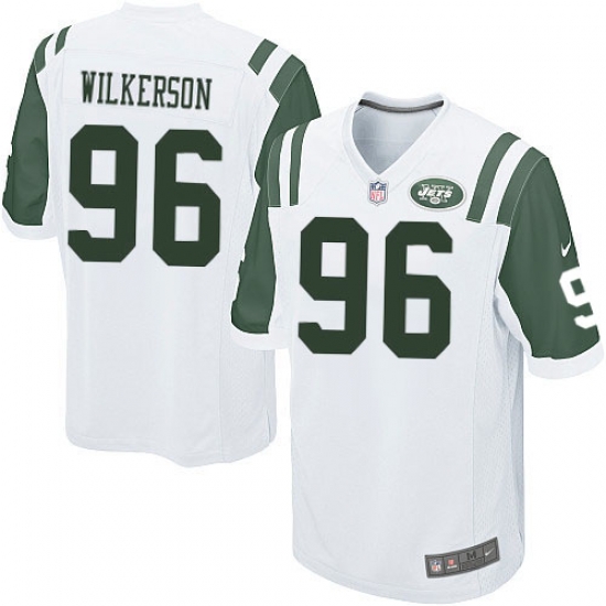 Youth Nike New York Jets #96 Muhammad Wilkerson Elite White NFL Jersey Youth Nike New York Jets #96 Muhammad Wilkerson Elite White NFL Jersey