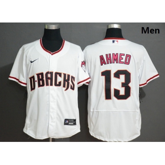 Diamondbacks 13 Nick Ahmed White Nike Flexbase Jersey Diamondbacks 13 Nick Ahmed White Nike Flexbase Jersey