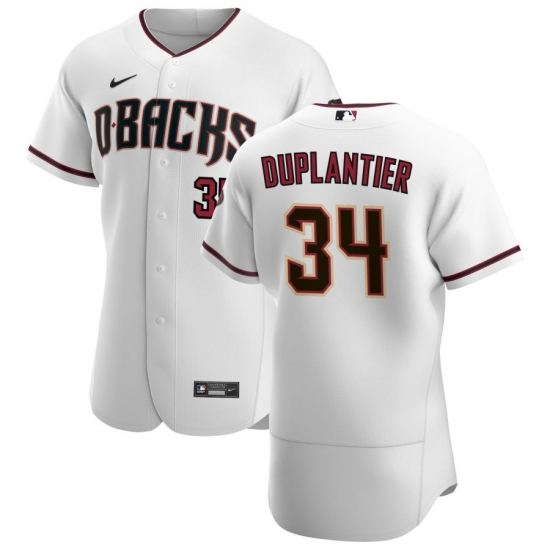 Men Arizona Diamondbacks 34 Jon Duplantier Men Nike White Crimson Flex Base Home Team MLB Jersey Men Arizona Diamondbacks 34 Jon Duplantier Men Nike White Crimson Flex Base Home Team MLB Jersey