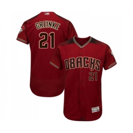 Mens Arizona Diamondbacks 21 Zack Greinke Red Alternate Authentic Collection Flex Base Baseball Jersey Mens Arizona Diamondbacks 21 Zack Greinke Red Alternate Authentic Collection Flex Base Baseball Jersey