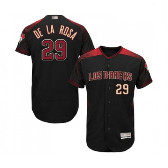 Mens Arizona Diamondbacks 29 Jorge De La Rosa Black Alternate Authentic Collection Flex Base Baseball Jersey Mens Arizona Diamondbacks 29 Jorge De La Rosa Black Alternate Authentic Collection Flex Base Baseball Jersey