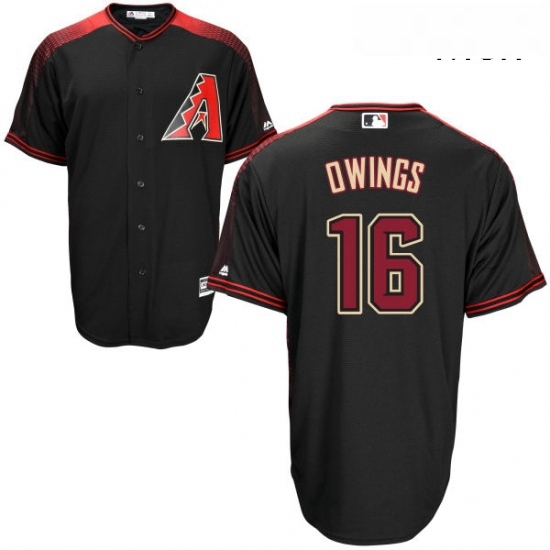 Mens Majestic Arizona Diamondbacks 16 Chris Owings Replica Black Alternate Home Cool Base MLB Jersey Mens Majestic Arizona Diamondbacks 16 Chris Owings Replica Black Alternate Home Cool Base MLB Jersey