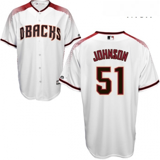 Mens Majestic Arizona Diamondbacks 51 Randy Johnson Replica White Home Cool Base MLB Jersey Mens Majestic Arizona Diamondbacks 51 Randy Johnson Replica White Home Cool Base MLB Jersey