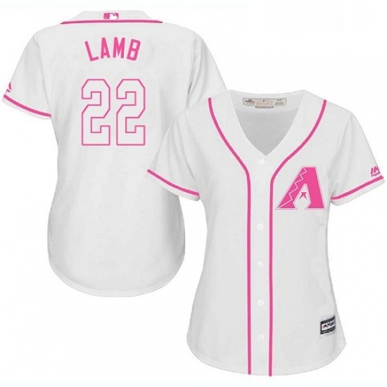 Womens Majestic Arizona Diamondbacks 22 Jake Lamb Authentic White Fashion MLB Jersey Womens Majestic Arizona Diamondbacks 22 Jake Lamb Authentic White Fashion MLB Jersey