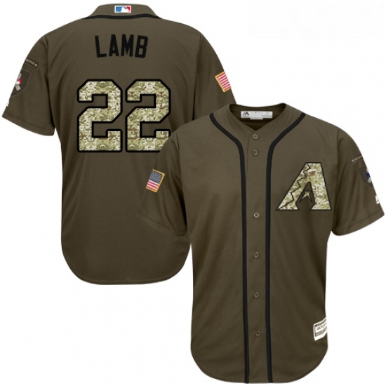 Youth Majestic Arizona Diamondbacks 22 Jake Lamb Authentic Green Salute to Service MLB Jersey Youth Majestic Arizona Diamondbacks 22 Jake Lamb Authentic Green Salute to Service MLB Jersey