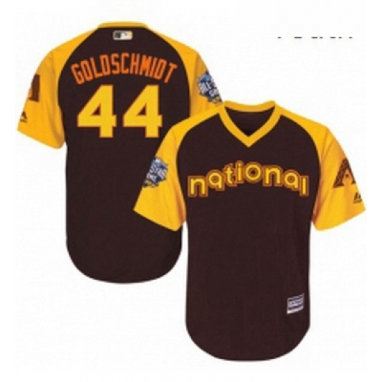 Youth Majestic Arizona Diamondbacks 44 Paul Goldschmidt Authentic Brown 2016 All Star National League BP Cool Base MLB Jersey Youth Majestic Arizona Diamondbacks 44 Paul Goldschmidt Authentic Brown 2016 All Star National League BP Cool Base MLB Jersey