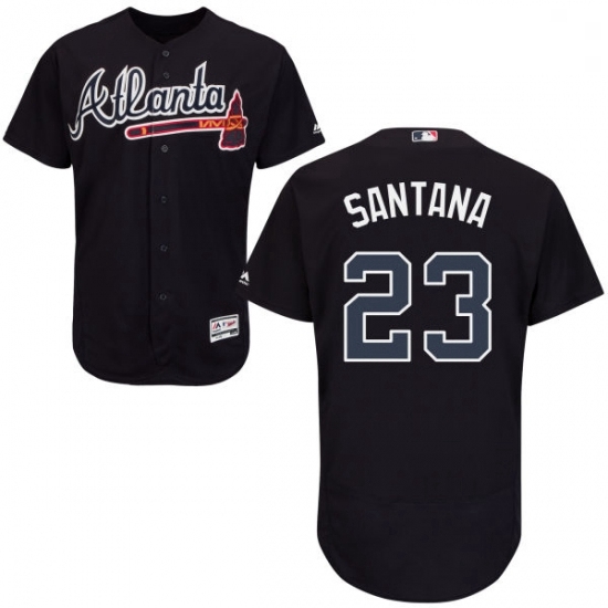 Mens Majestic Atlanta Braves 23 Danny Santana Blue Flexbase Authentic Collection MLB Jersey Mens Majestic Atlanta Braves 23 Danny Santana Blue Flexbase Authentic Collection MLB Jersey