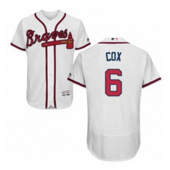 Mens Majestic Atlanta Braves 6 Bobby Cox White Home Flex Base Authentic Collection MLB Jersey Mens Majestic Atlanta Braves 6 Bobby Cox White Home Flex Base Authentic Collection MLB Jersey