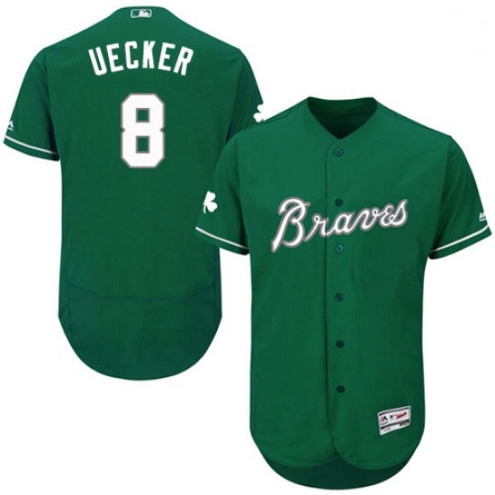 Mens Majestic Atlanta Braves 8 Bob Uecker Green Celtic Flexbase Authentic Collection MLB Jersey Mens Majestic Atlanta Braves 8 Bob Uecker Green Celtic Flexbase Authentic Collection MLB Jersey