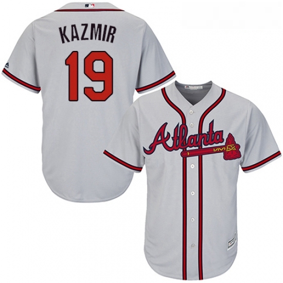 Youth Majestic Atlanta Braves 19 Scott Kazmir Authentic Grey Road Cool Base MLB Jersey Youth Majestic Atlanta Braves 19 Scott Kazmir Authentic Grey Road Cool Base MLB Jersey
