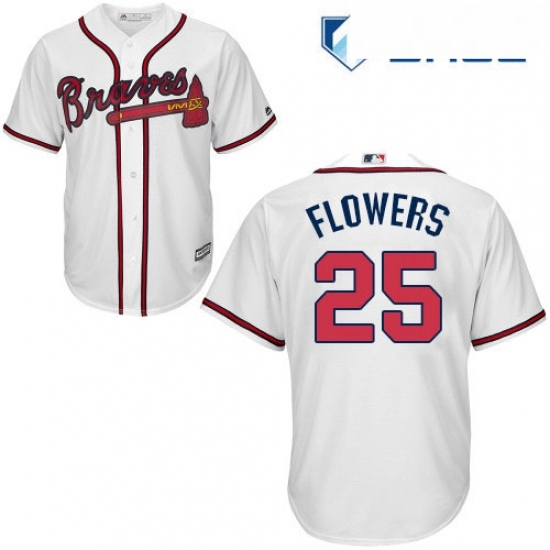 Youth Majestic Atlanta Braves 25 Tyler Flowers Authentic White Home Cool Base MLB Jersey Youth Majestic Atlanta Braves 25 Tyler Flowers Authentic White Home Cool Base MLB Jersey