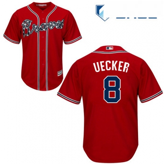 Youth Majestic Atlanta Braves 8 Bob Uecker Authentic Red Alternate Cool Base MLB Jersey Youth Majestic Atlanta Braves 8 Bob Uecker Authentic Red Alternate Cool Base MLB Jersey