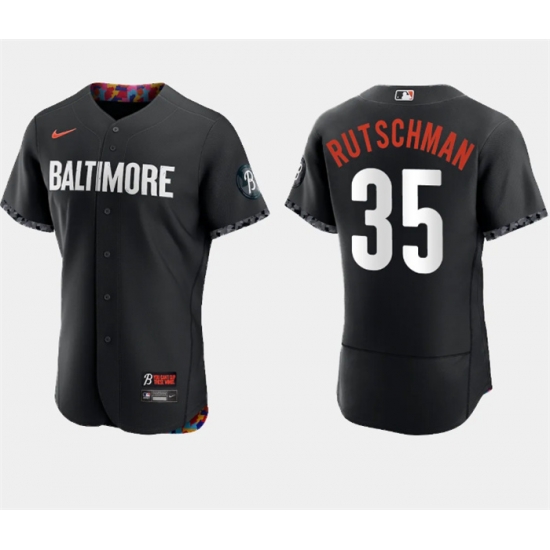 Men Baltimore Orioles 35 Adley Rutschman Black 2023 City Connect Flex Base Stitched Baseball Jersey Men Baltimore Orioles 35 Adley Rutschman Black 2023 City Connect Flex Base Stitched Baseball Jersey