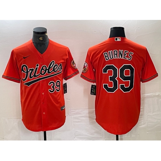 Men Baltimore Orioles 39 Corbin Burnes Number Orange Cool Base Stitched Jersey Men Baltimore Orioles 39 Corbin Burnes Number Orange Cool Base Stitched Jersey
