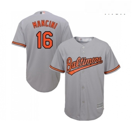 Mens Baltimore Orioles 16 Trey Mancini Replica Grey Road Cool Base Baseball Jersey Mens Baltimore Orioles 16 Trey Mancini Replica Grey Road Cool Base Baseball Jersey