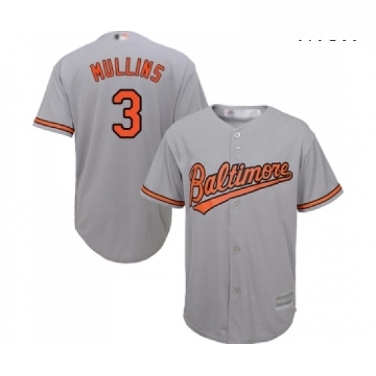 Mens Baltimore Orioles 3 Cedric Mullins Replica Grey Road Cool Base Baseball Jersey Mens Baltimore Orioles 3 Cedric Mullins Replica Grey Road Cool Base Baseball Jersey