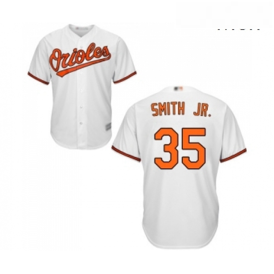 Mens Baltimore Orioles 35 Dwight Smith Jr Replica White Home Cool Base Baseball Jersey Mens Baltimore Orioles 35 Dwight Smith Jr Replica White Home Cool Base Baseball Jersey