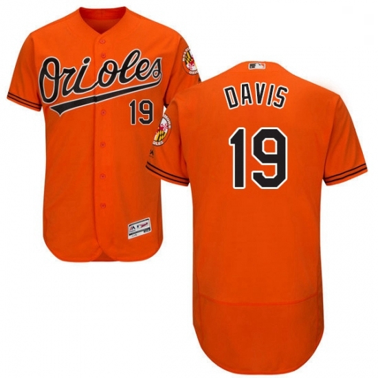 Mens Majestic Baltimore Orioles 19 Chris Davis Orange Alternate Flex Base Authentic Collection MLB Jersey Mens Majestic Baltimore Orioles 19 Chris Davis Orange Alternate Flex Base Authentic Collection MLB Jersey