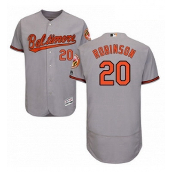 Mens Majestic Baltimore Orioles 20 Frank Robinson Grey Road Flex Base Authentic Collection MLB Jersey Mens Majestic Baltimore Orioles 20 Frank Robinson Grey Road Flex Base Authentic Collection MLB Jersey