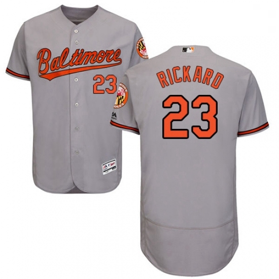 Mens Majestic Baltimore Orioles 23 Joey Rickard Grey Road Flex Base Authentic Collection MLB Jersey Mens Majestic Baltimore Orioles 23 Joey Rickard Grey Road Flex Base Authentic Collection MLB Jersey