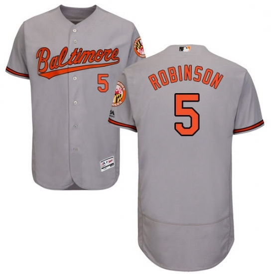 Mens Majestic Baltimore Orioles 5 Brooks Robinson Grey Road Flex Base Authentic Collection MLB Jersey Mens Majestic Baltimore Orioles 5 Brooks Robinson Grey Road Flex Base Authentic Collection MLB Jersey