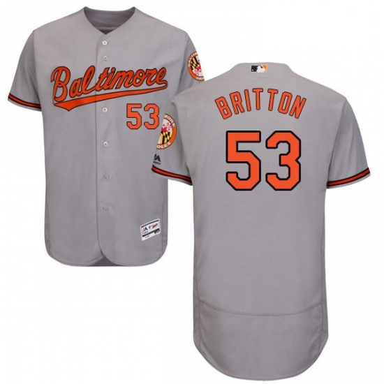 Mens Majestic Baltimore Orioles 53 Zach Britton Grey Road Flex Base Authentic Collection MLB Jersey Mens Majestic Baltimore Orioles 53 Zach Britton Grey Road Flex Base Authentic Collection MLB Jersey