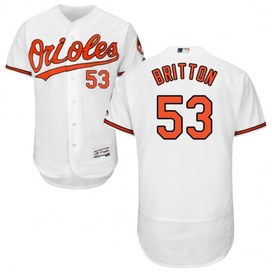 Mens Majestic Baltimore Orioles 53 Zach Britton White Home Flex Base Authentic Collection MLB Jersey Mens Majestic Baltimore Orioles 53 Zach Britton White Home Flex Base Authentic Collection MLB Jersey