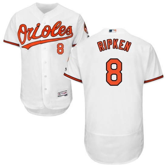 Mens Majestic Baltimore Orioles 8 Cal Ripken White Home Flex Base Authentic Collection MLB Jersey Mens Majestic Baltimore Orioles 8 Cal Ripken White Home Flex Base Authentic Collection MLB Jersey