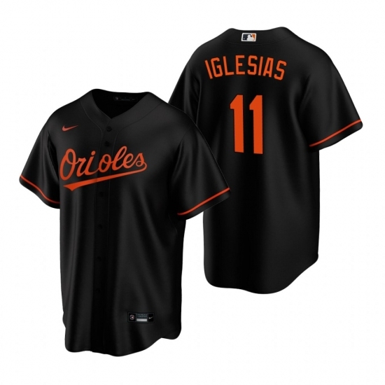 Mens Nike Baltimore Orioles 11 Jose Iglesias Black Alternate Stitched Baseball Jersey Mens Nike Baltimore Orioles 11 Jose Iglesias Black Alternate Stitched Baseball Jersey
