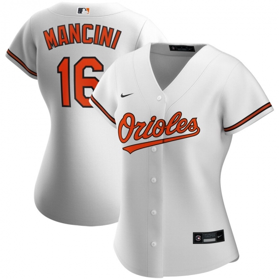 Baltimore Orioles 16 Trey Mancini Nike Women Home 2020 MLB Player Jersey White Baltimore Orioles 16 Trey Mancini Nike Women Home 2020 MLB Player Jersey White