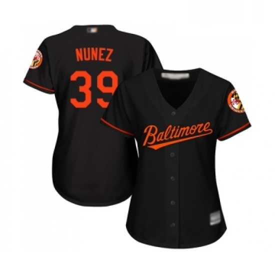 Womens Baltimore Orioles 39 Renato Nunez Replica Black Alternate Cool Base Baseball Jersey Womens Baltimore Orioles 39 Renato Nunez Replica Black Alternate Cool Base Baseball Jersey