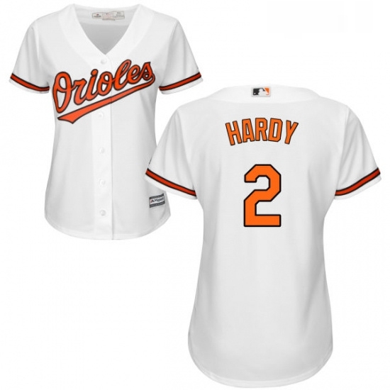 Womens Majestic Baltimore Orioles 2 JJ Hardy Authentic White Home Cool Base MLB Jersey Womens Majestic Baltimore Orioles 2 JJ Hardy Authentic White Home Cool Base MLB Jersey