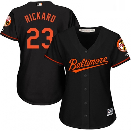 Womens Majestic Baltimore Orioles 23 Joey Rickard Authentic Black Alternate Cool Base MLB Jersey Womens Majestic Baltimore Orioles 23 Joey Rickard Authentic Black Alternate Cool Base MLB Jersey