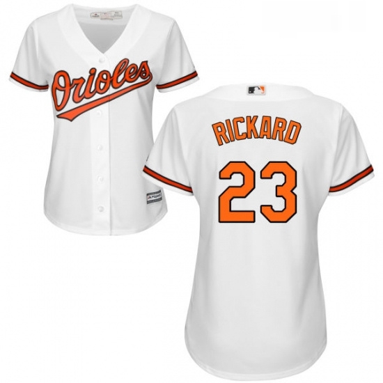Womens Majestic Baltimore Orioles 23 Joey Rickard Replica White Home Cool Base MLB Jersey Womens Majestic Baltimore Orioles 23 Joey Rickard Replica White Home Cool Base MLB Jersey