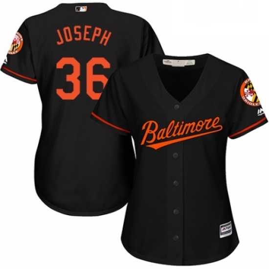 Womens Majestic Baltimore Orioles 36 Caleb Joseph Replica Black Alternate Cool Base MLB Jersey Womens Majestic Baltimore Orioles 36 Caleb Joseph Replica Black Alternate Cool Base MLB Jersey