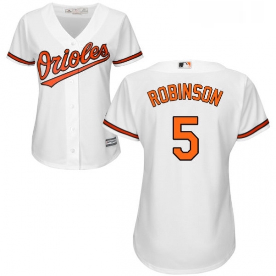 Womens Majestic Baltimore Orioles 5 Brooks Robinson Authentic White Home Cool Base MLB Jersey Womens Majestic Baltimore Orioles 5 Brooks Robinson Authentic White Home Cool Base MLB Jersey
