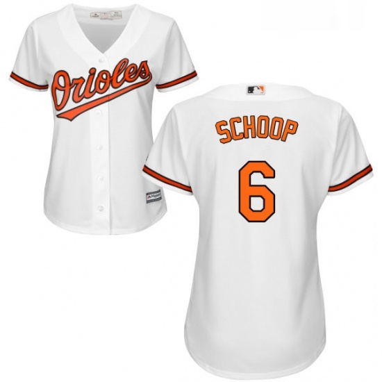 Womens Majestic Baltimore Orioles 6 Jonathan Schoop Authentic White Home Cool Base MLB Jersey Womens Majestic Baltimore Orioles 6 Jonathan Schoop Authentic White Home Cool Base MLB Jersey