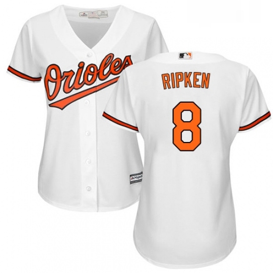 Womens Majestic Baltimore Orioles 8 Cal Ripken Replica White Home Cool Base MLB Jersey Womens Majestic Baltimore Orioles 8 Cal Ripken Replica White Home Cool Base MLB Jersey