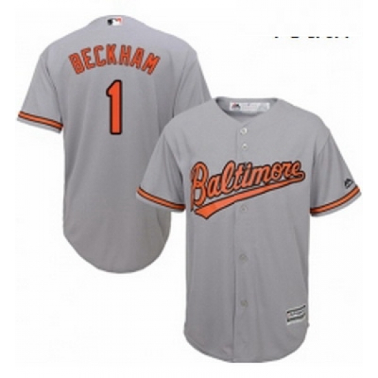 Youth Majestic Baltimore Orioles 1 Tim Beckham Replica Grey Road Cool Base MLB Jersey Youth Majestic Baltimore Orioles 1 Tim Beckham Replica Grey Road Cool Base MLB Jersey