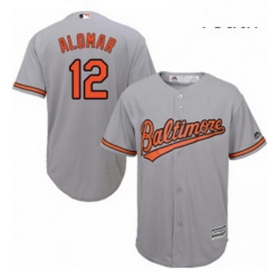 Youth Majestic Baltimore Orioles 12 Roberto Alomar Authentic Grey Road Cool Base MLB Jersey Youth Majestic Baltimore Orioles 12 Roberto Alomar Authentic Grey Road Cool Base MLB Jersey