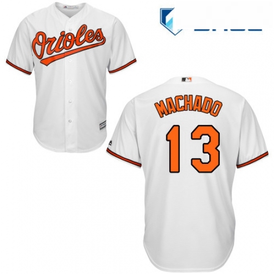 Youth Majestic Baltimore Orioles 13 Manny Machado Replica White Home Cool Base MLB Jersey Youth Majestic Baltimore Orioles 13 Manny Machado Replica White Home Cool Base MLB Jersey