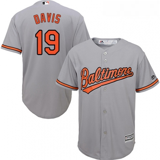 Youth Majestic Baltimore Orioles 19 Chris Davis Authentic Grey Road Cool Base MLB Jersey Youth Majestic Baltimore Orioles 19 Chris Davis Authentic Grey Road Cool Base MLB Jersey