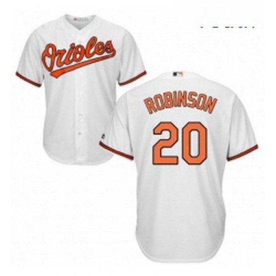 Youth Majestic Baltimore Orioles 20 Frank Robinson Replica White Home Cool Base MLB Jersey Youth Majestic Baltimore Orioles 20 Frank Robinson Replica White Home Cool Base MLB Jersey