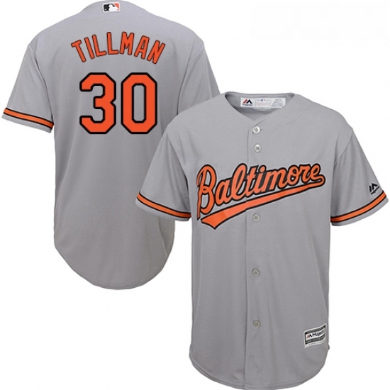 Youth Majestic Baltimore Orioles 30 Chris Tillman Replica Grey Road Cool Base MLB Jersey Youth Majestic Baltimore Orioles 30 Chris Tillman Replica Grey Road Cool Base MLB Jersey