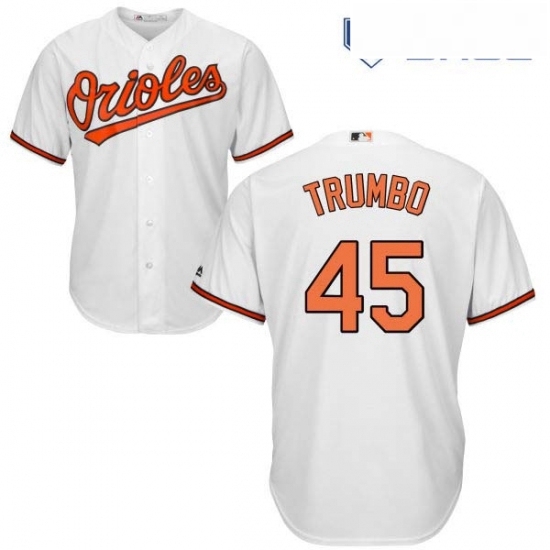 Youth Majestic Baltimore Orioles 45 Mark Trumbo Authentic White Home Cool Base MLB Jersey Youth Majestic Baltimore Orioles 45 Mark Trumbo Authentic White Home Cool Base MLB Jersey