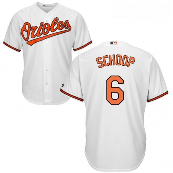 Youth Majestic Baltimore Orioles 6 Jonathan Schoop Replica White Home Cool Base MLB Jersey Youth Majestic Baltimore Orioles 6 Jonathan Schoop Replica White Home Cool Base MLB Jersey